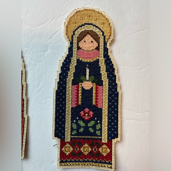 Cross Stitch Christmas Nativity 5 Pieces Done From The Spirit Of Christmas Book - Picture 4 of 8